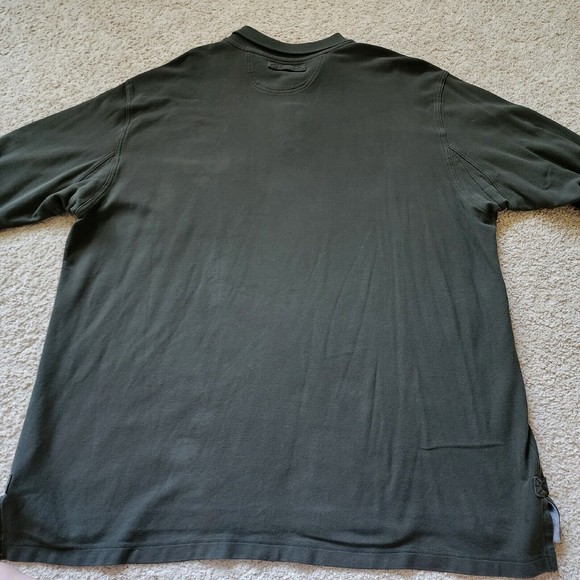 Duluth Trading No Polo Shirt Mens 3XLT Tall Long Sleeve Green - Picture 4 of 9